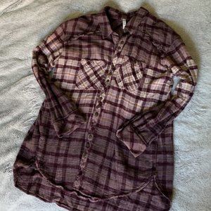 NWOT Oversized Flannel Shirt - never worn